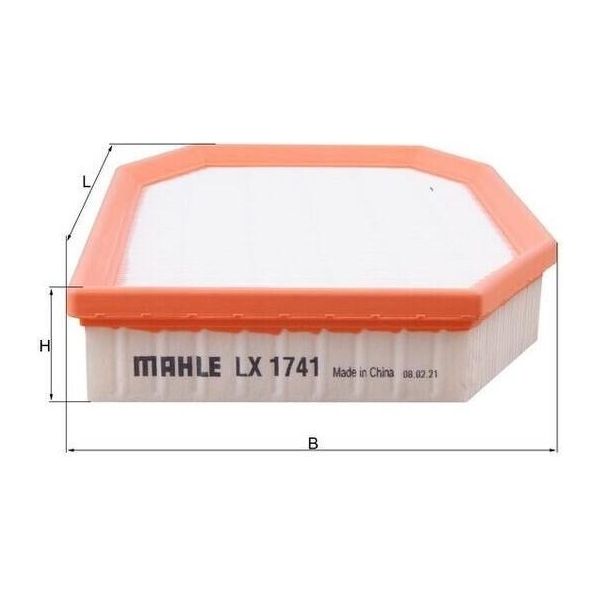 Mahle Lx 1741 - Filtro Aria Oe 13717590597 Per Serie 5 (F10), Serie 5 (F11), Serie 7 (F01)-image