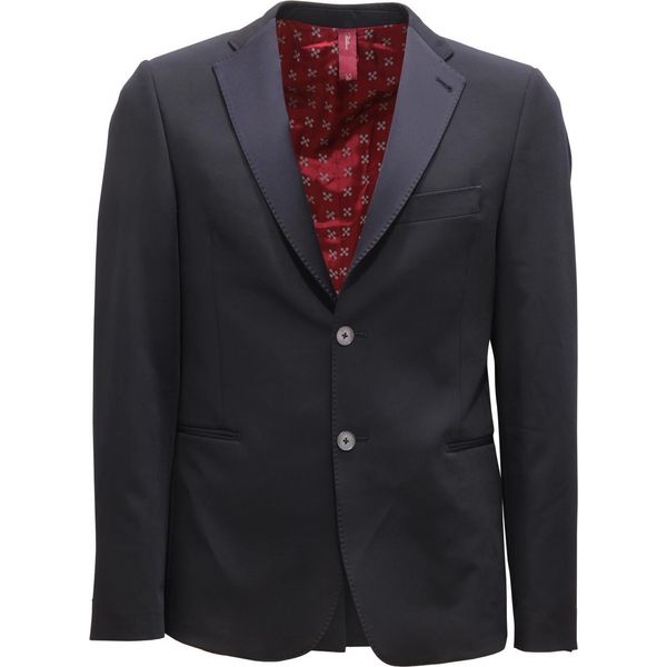 O2599 Giacca Uomo Italians Gentlemen Man Jacket Blue Drop 6-image