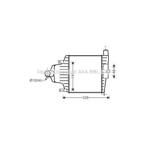 Prasco OLA4415 - Intercooler Oe 6302057 Per Astra H, Zafira B-image