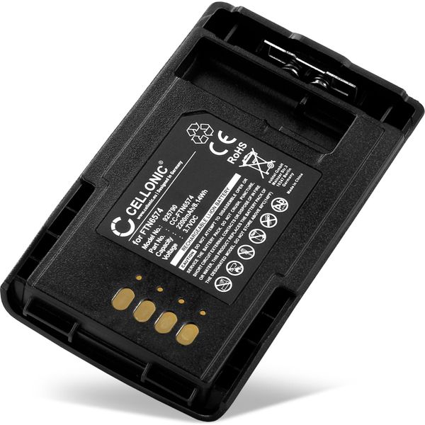Subtel, Batteria Per Ricetrasmettitore Compatibile Con Motorola MTP850, PMNN4351B, PMNN4351, MTP850S (3.7V, 2200Mah)-image