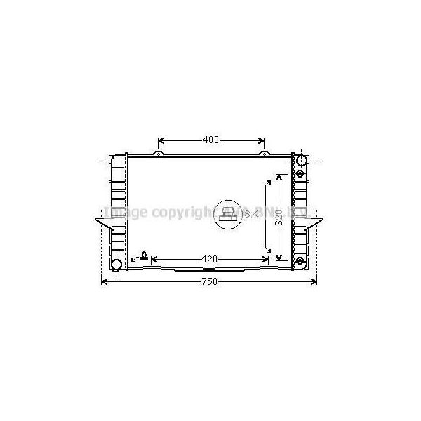 Prasco VO2092 - Oe 8601000 Radiatore, Raffreddamento Motore Per C70 I (872, 873), S70 (874), V70 I (875, 876), XC70 (295)-image