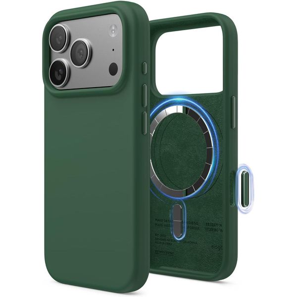 Custodia In Silicone Elago Magsafe Per Iphone 17 Pro, Verde Alpino-image
