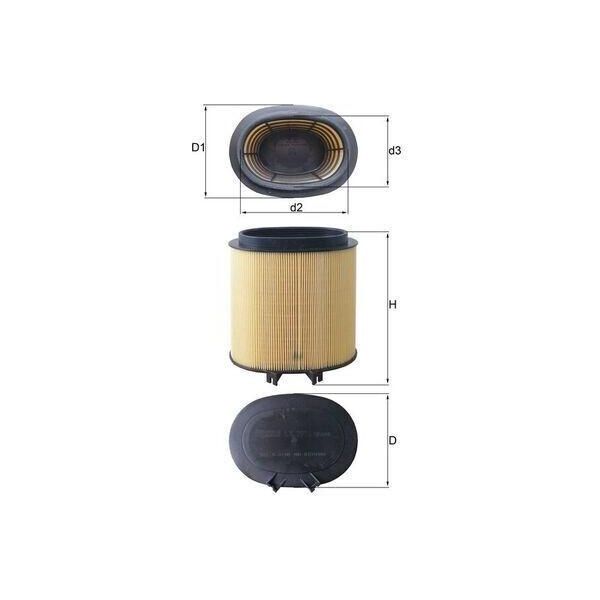 Mahle Lx 2974 - Filtro Aria Oe 99711013030 Per 911 (991), 911 (997), Panamera (970)-image