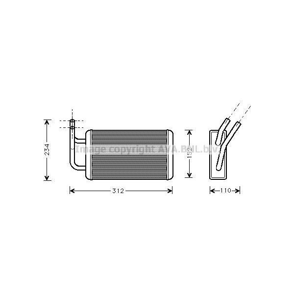 Prasco FDA6215 - Oe 1092721 Scambiatore Di Calore, Riscaldatore Per Transit Tourneo-image