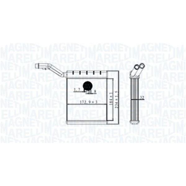 Magneti Marelli 350218480000 - Oe 1376873 Scambiatore Di Calore, Riscaldatore Per S-Max (WA6), Mondeo Iv, Galaxy (WA6)-image