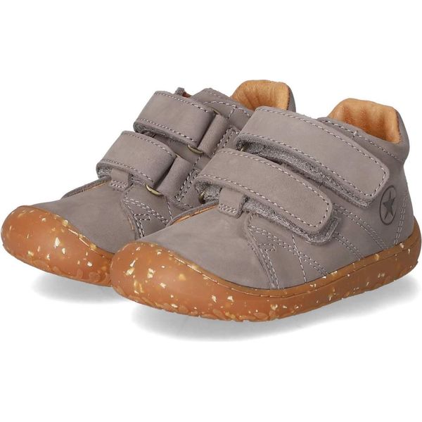 Bisgaard Scarpe Da Passeggio Per Bambini / Scarpe Con Velcro / Mezze Scarpe Halev Grigio Pelle Lisciataglia:21-image