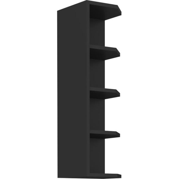 Armadietto Alto Ad Angolo Agafija - Larghezza 30 Cm, Nero-image