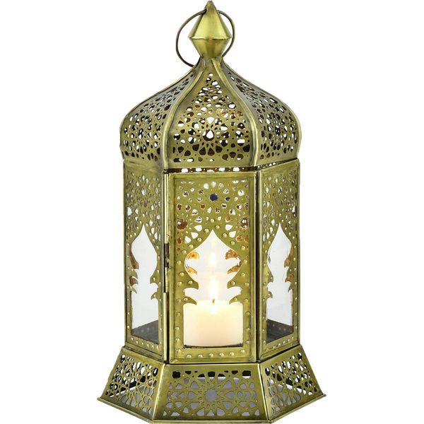 Orientale Decorativo Tea Light Porta Lanterna Lanterna Labib Chiaro-image