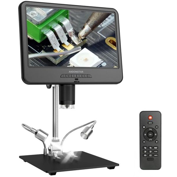 Microscopio Digitale, Display Ad Alta Risoluzione Da 10,1 Pollici, Ingrandimento 5X-260X, AD210-image