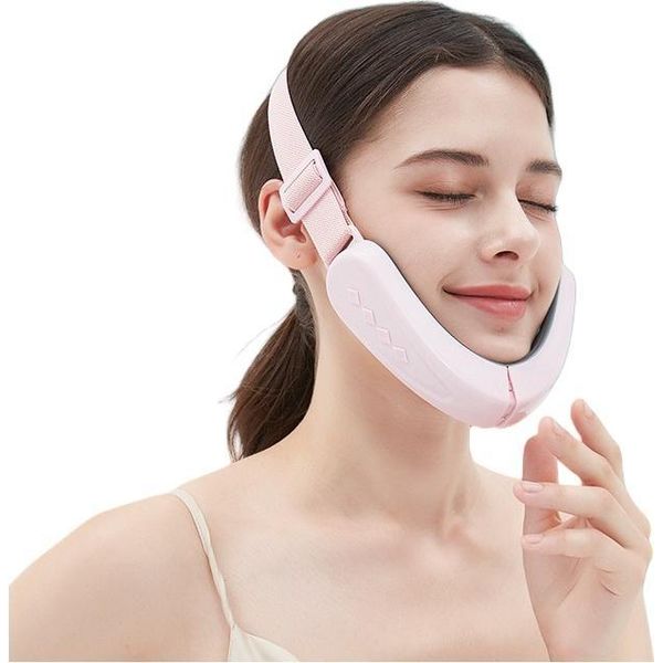 Inf Massaggiatore Facciale Smart Con Vibrazione 3D Per Lifting E Snellimento Rosa-image