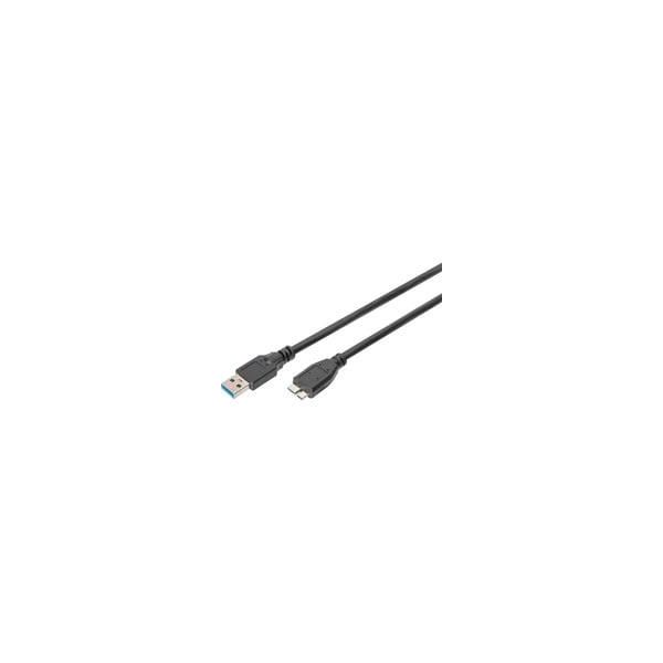 Usb 3.2 Gen 1 Anschlusskabel USB-A > Micro USB-B Schwarz, 1 Meter-image