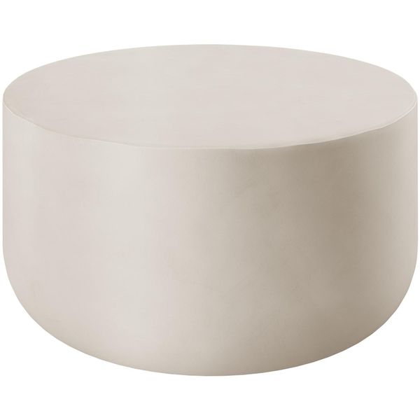 Tectake® Runder Couchtisch , Minimalistisches Design, Wetterfest, 80 X 39,5 Cm-image