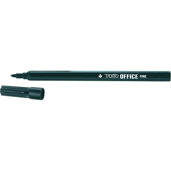 Tratto Office Fine Marcatore Nero 12 Pz-image