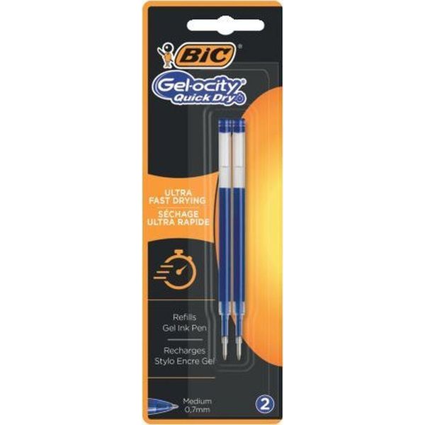 Bic® 967378 Gelschreibermine Gel-Ocity® Quickdry - 0,7 Mm, Blau, 2 StüCk-image