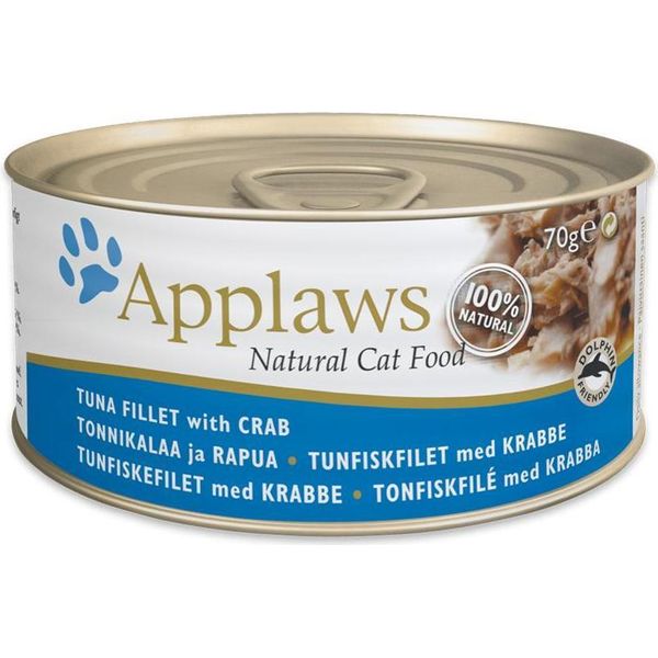 Applaws Cat Dose Filetti Di Tonno & Granchi 70Gx24-image