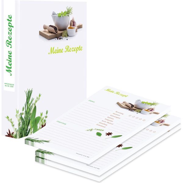 Cartella Ricette Pricaro Con Blocco Ricette "Spezie"", A5"-image