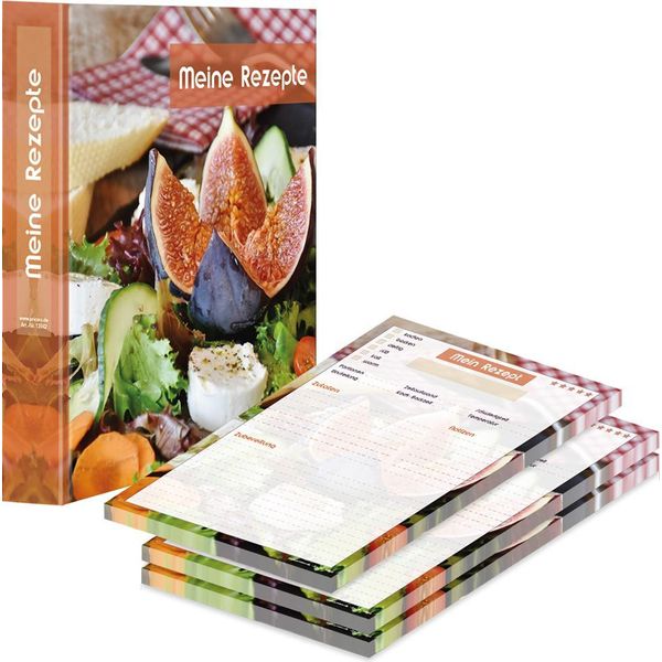 Cartella Ricette Pricaro Con Blocco Ricette "Insalata Francese"", A4"-image