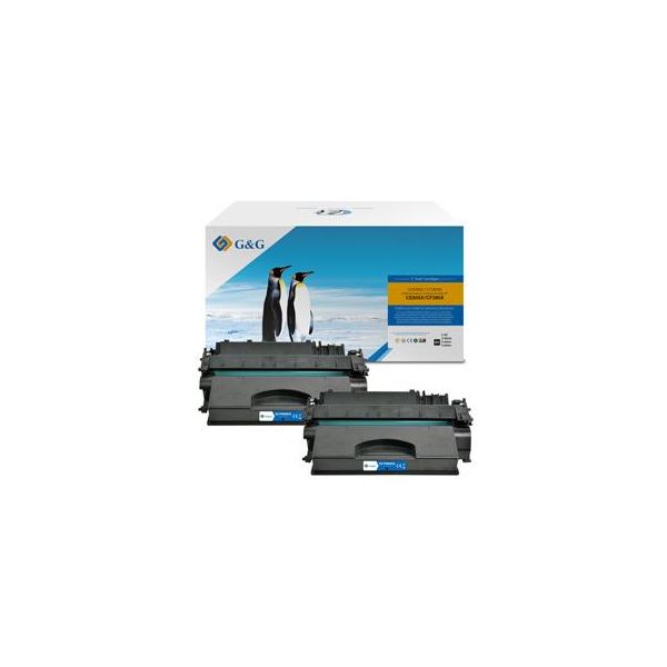 Toner G&G Compatibile Con Hp CE505X, CF280X, Canon CRG719H, NT-PH505XCU, Hp 05X, Nero, 6500S-image