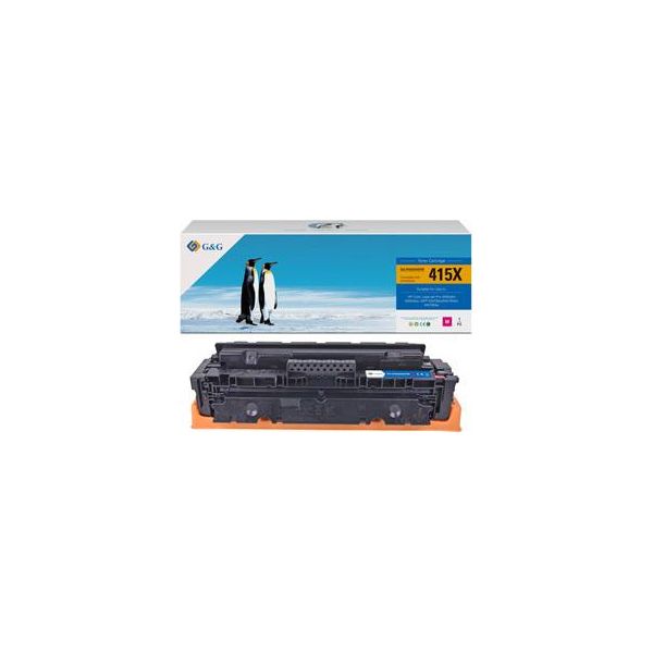 G&G Kompatybilny Toner Z Hp W2033X, NT-PH2033XFM, Hp 415X, Magenta, 6000S, Alta Capacità-image
