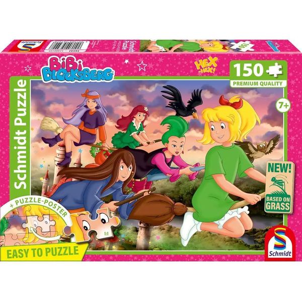 Puzzle Per Bambini Da 150 Pezzi Schmidt Spiele Bibi Blocksberg Corsa Delle Streghe 56542-image