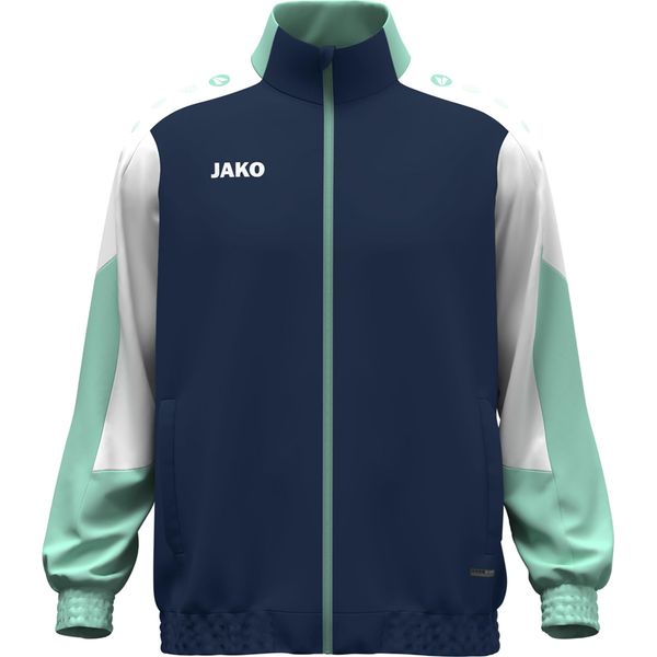 Jako Giacca Unisex In Tessuto Dynamic - 9870, Colore:Navy/Bianco/Menta, Taglia:S-image