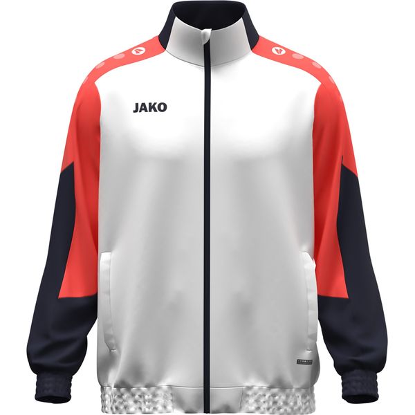 Jako Giacca Unisex In Tessuto Dynamic - 9870, Colore:Bianco/Corallo/Navy, Taglia:Xl-image