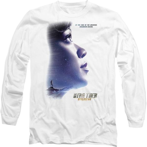 Star Trek: Discovery - Maglietta "Discovery Begins"" Per Uomo/Donna Unisex TV10163 (L) (Bianco)"-image
