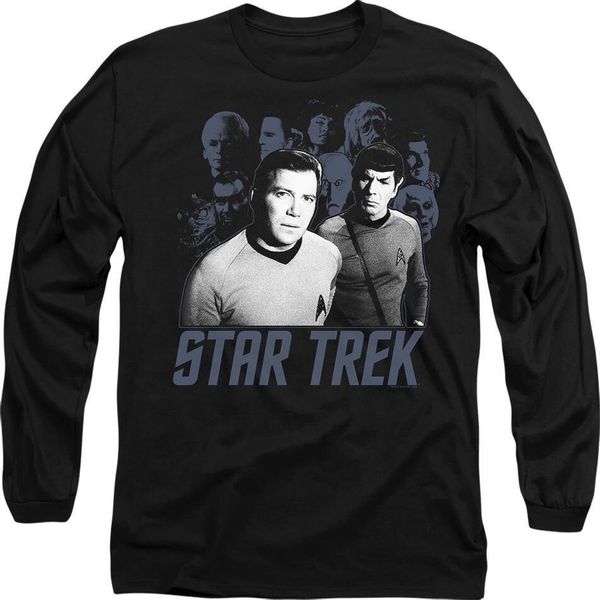 Star Trek - Maglietta "Kirk Spock & Company"" Per Uomo/Donna Unisex TV10351 (Xl) (Nero)"-image