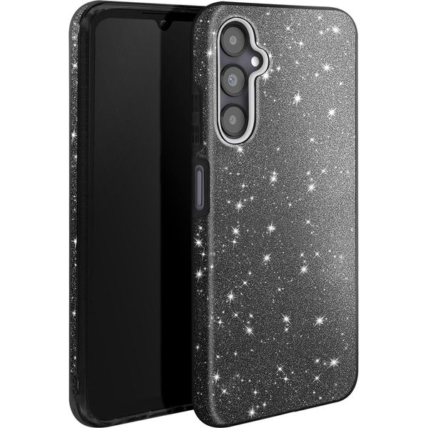 Avizar, Custodia In Silicone Scintillante Per Samsung A05S - Ultrasottile E Antiurto, Nero-image