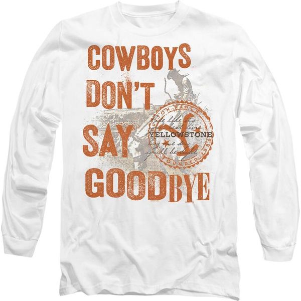 Yellowstone - Maglietta "Cowboys Don't Say Goodbye"" Per Bambini/Donne Unisex TV10269 (S) (Weiß)"-image