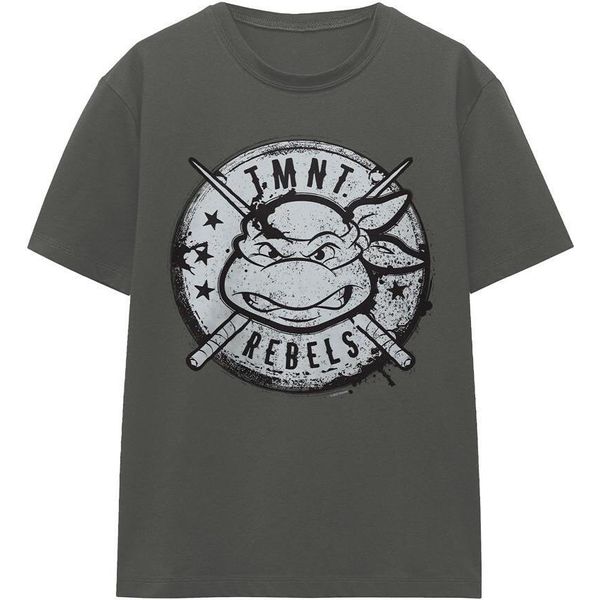 Teenage Mutant Ninja Turtles - Maglietta "Rebels"" Per Uomo/Donna Unisex TV16867 (Xl) (Charcoal)"-image