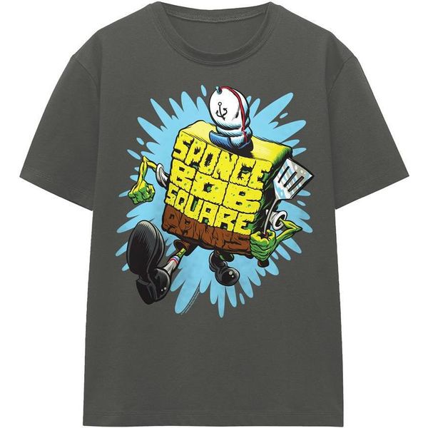 Spongebob Squarepants - T-Shirt Uomo/Donna Unisex TV15991 (L) (Charcoal)-image