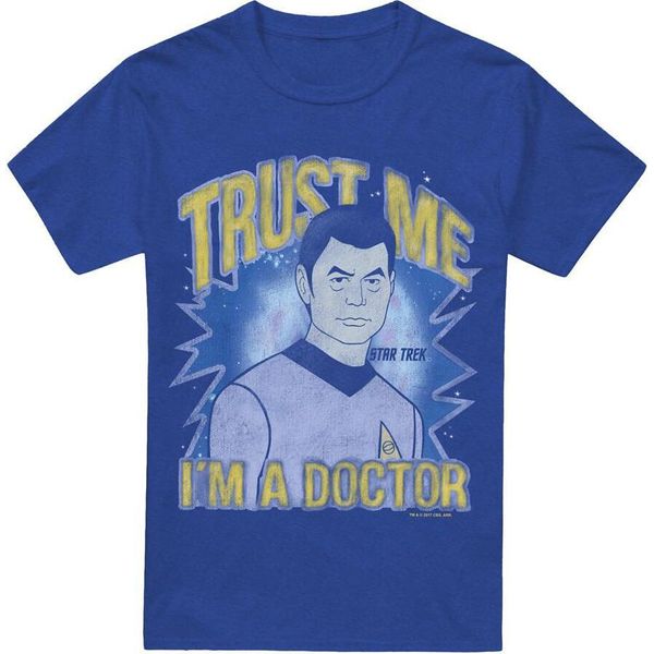 Star Trek - Maglietta "Dottore"" Per Uomini/Donne Unisex TV17583 (3XL) (Blu Reale)"-image