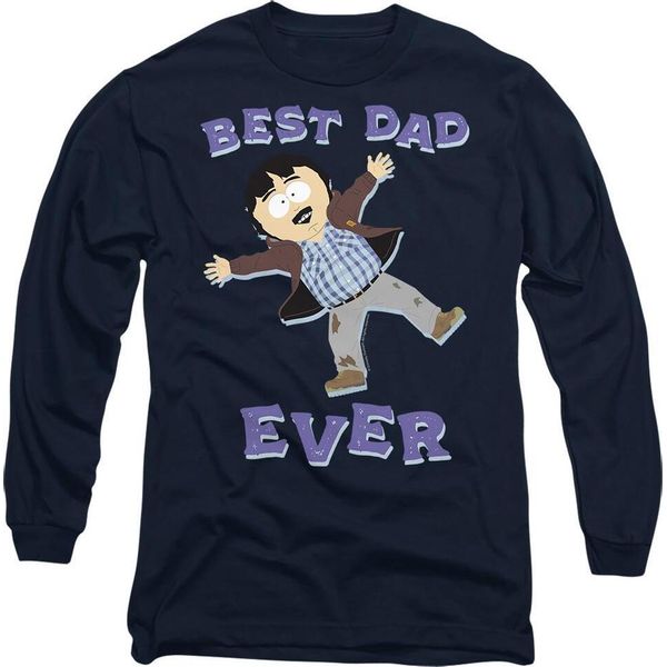 South Park - Maglietta "Best Dad Ever"" Per Uomo/Donna Unisex - Festa Del Papà TV11107 (Xl) (Blu Navy)"-image