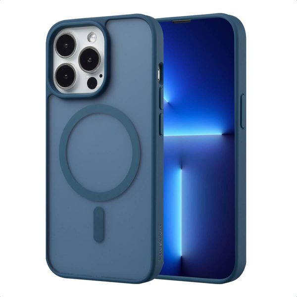 Custodia Per Iphone 13 Pro - Plastica - Custodia Rigida/Cover Imoshion - Blu Scuro-image