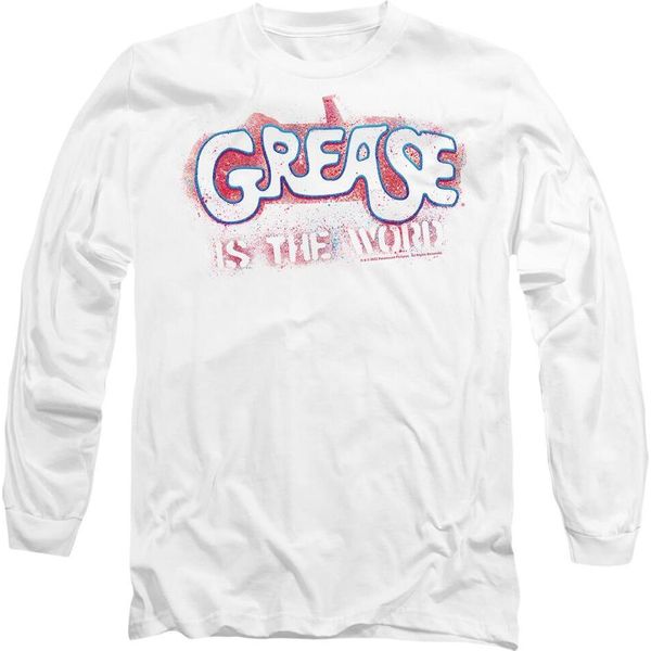 Grease - Maglietta "Grease Is The Word"" Per Uomo/Donna Unisex TV10877 (Xxl) (Bianco)"-image