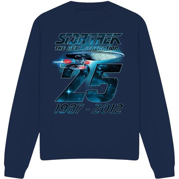 Star Trek - Felpa "Enterprise 25"" Per Uomo/Donna Unisex TV11261 (S) (Blu Navy)"-image