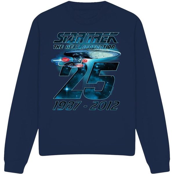 Star Trek - Felpa "Enterprise 25"" Per Uomo/Donna Unisex TV11261 (M) (Blu Navy)"-image