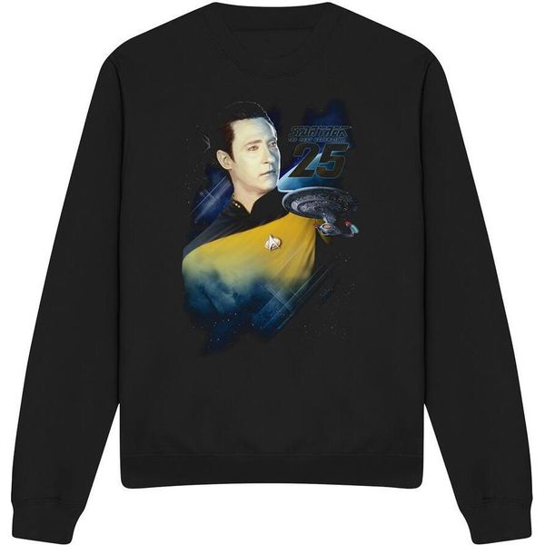 Star Trek - Felpa "25Th"" Per Uomini/Donne Unisex TV11266 (Xl) (Nero)"-image