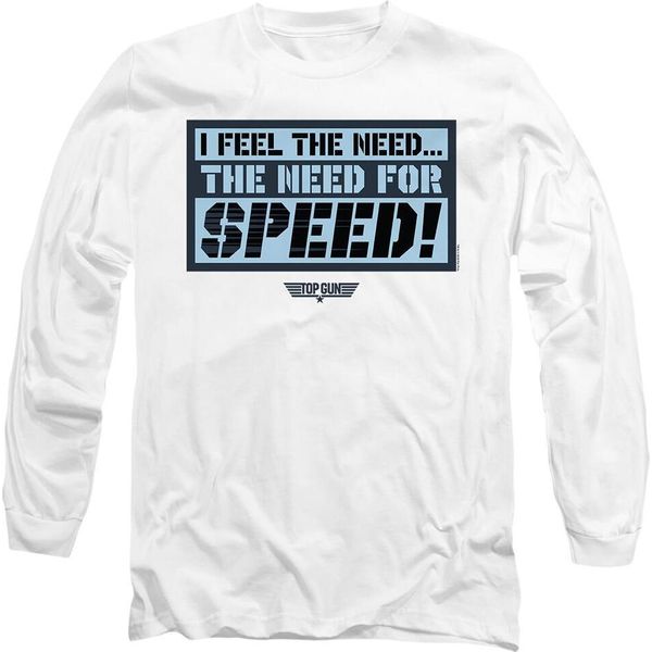 Top Gun - Maglietta "I Feel The Need"" Per Uomo/Donna Unisex TV10838 (S) (Bianco)"-image