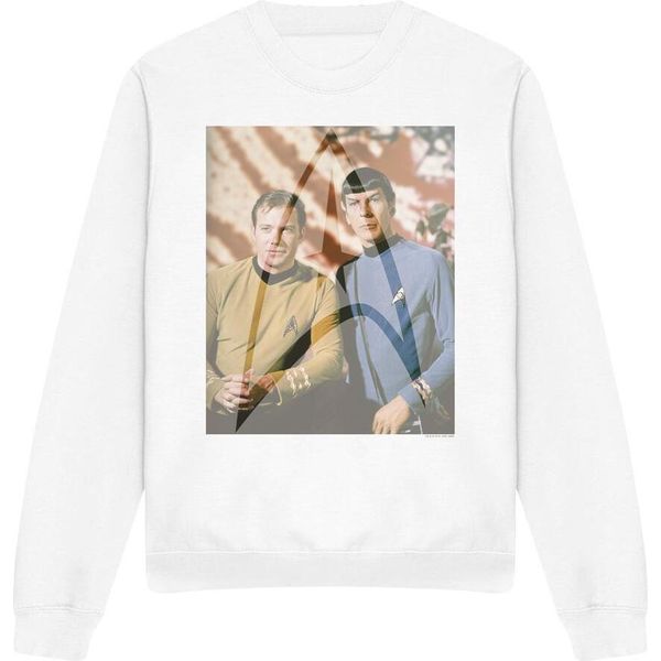 Star Trek - Felpa "Classic Duo"" Per Uomo/Donna Unisex TV11375 (Xxl) (Bianco)"-image