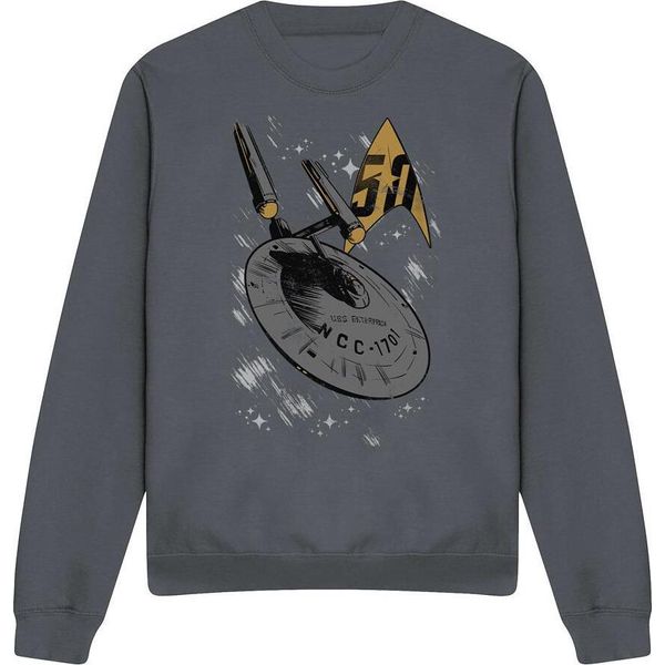 Star Trek - Felpa "Enterprise Dash"" Per Uomo/Donna Unisex TV11458 (M) (Carbone)"-image