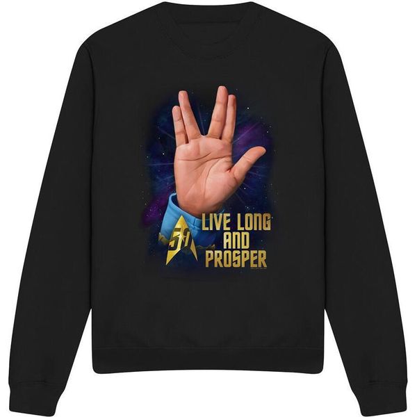 Star Trek - Felpa "Llap 50"" Per Uomo/Donna Unisex TV11460 (S) (Nero)"-image