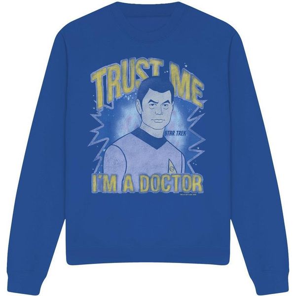 Star Trek - Felpa "Doctor"" Per Uomo/Donna Unisex TV11371 (Xl) (Blu Reale)"-image