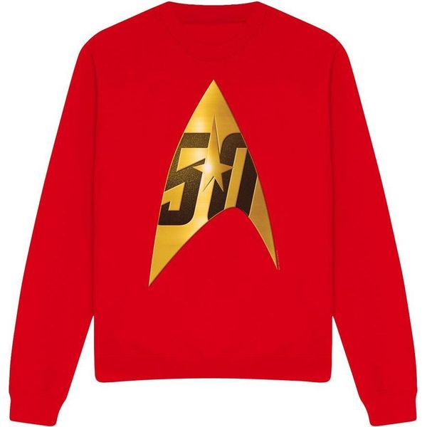 Star Trek - Felpa "50Th Anniversary Delta"" Per Bambini/Ragazzi Unisex TV11453 (L) (Rot)"-image