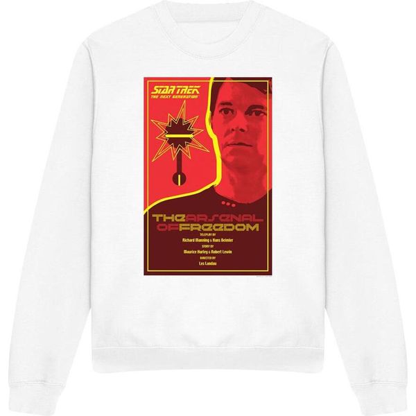 Star Trek - "The Next Generation Stagione 1 Episodio 21"" Felpa Per Bambini/Ragazzi Unisex TV11707 (Xl) (Weiß)"-image