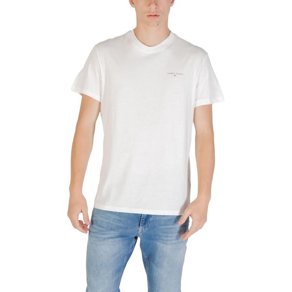 Tommy Hilfiger Maglietta Da Uomo In Cotone Organico Beige: Taglia - M Taglia: M-image