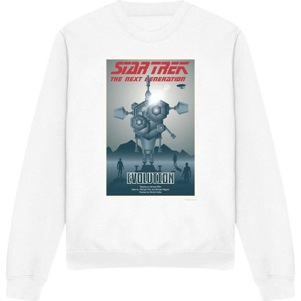 Star Trek - "The Next Generation Stagione 3 Episodio 1"" Felpa Da Uomo/Donna Unisex TV11763 (Xl) (Bianco)"-image