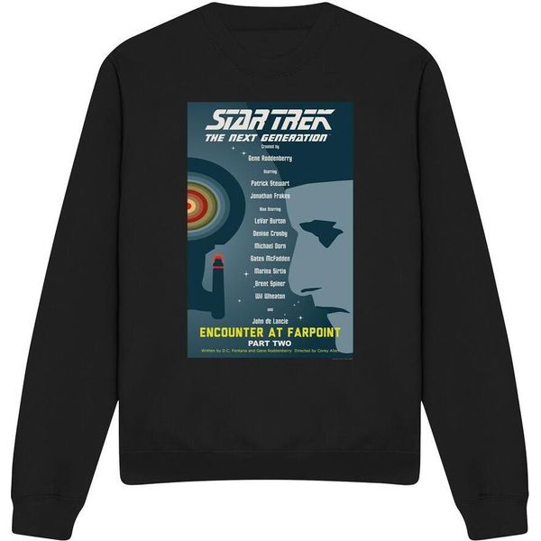 Star Trek - "The Next Generation Stagione 1 Episodio 2"" Felpa Per Bambini/Ragazzi Unisex TV11670 (L) (Schwarz)"-image