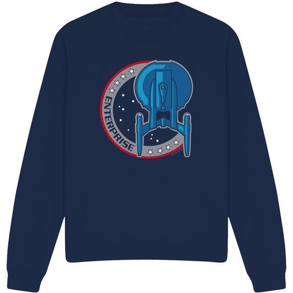 Star Trek - Felpa "Enterprise"" Per Uomo/Donna Unisex TV11490 (L) (Blu Navy)"-image